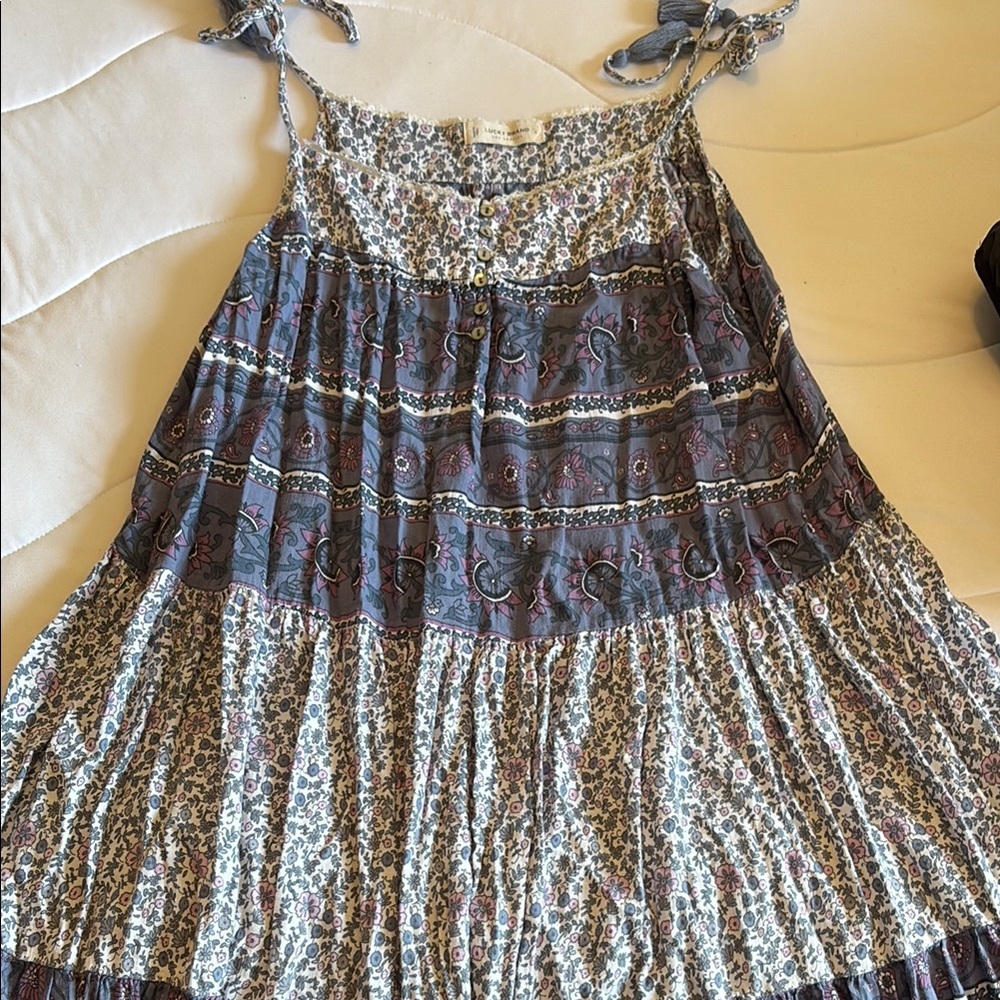 Bohemian Floral Strappy Dress